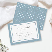 Editable Border Color Wedding RSVP Karte