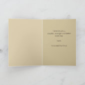 Editable Botanical Tall Browallia Gruß Karte (Innenseite)