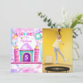 Editable Bounce Foto Einladung (Stehend Vorderseite)