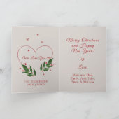 EDITABLE Boxer Funny Hund Weihnachtskarte Feiertagskarte (Innenseite)