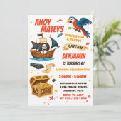 Editable Boys Girls Schatzsuchen Einladung (Stehend Vorderseite)