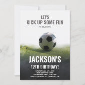 Editable Boys Sports Party Card mit klassischem Th Einladung (Vorderseite)