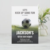 Editable Boys Sports Party Card mit klassischem Th Einladung (Stehend Vorderseite)