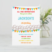 Editable Boys Sports Party Einladung für Kleines G (Stehend Vorderseite)