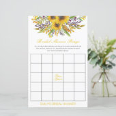 Editable Bridal Bingo Brautparty Game PRINTED (Stehend Vorderseite)