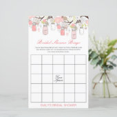 Editable Bridal Bingo Brautparty Game PRINTED (Stehend Vorderseite)