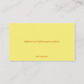 Editable Bright Lightbulle Electrician Visitenkarte (Rückseite)