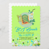 Editable Brunch Invitation, Let's Brunch Invitatio Save The Date (Vorne/Hinten)