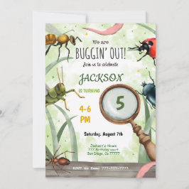 Editable Bug Birthday Einladung