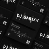 Editable Business Card DJ Music Producer Visitenkarte