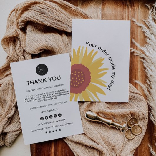 Editable Business danke You Card,