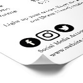 Editable Business Price List Template | Spa, Nail  Poster (Ecke)