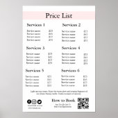 Editable Business Price List Template | Spa, Nail  Poster (Vorne)