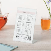 Editable Business Price List Template | Spa, Nail  Sockelschild (In SItu)