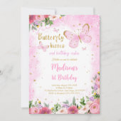 Editable Butterfly Einladung (Vorderseite)