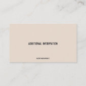 Editable Cabinetry Visitenkarte (Rückseite)