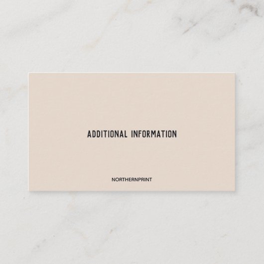 Editable Cabinetry Visitenkarte (Rückseite)