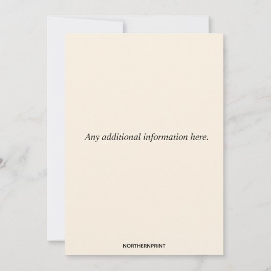 Editable Canadian Military Farewell Party Einladung (Rückseite)