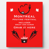 Editable Canadian Poutine Festival Fotoplatte (Vorderseite)