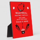 Editable Canadian Poutine Festival Fotoplatte (Seite)