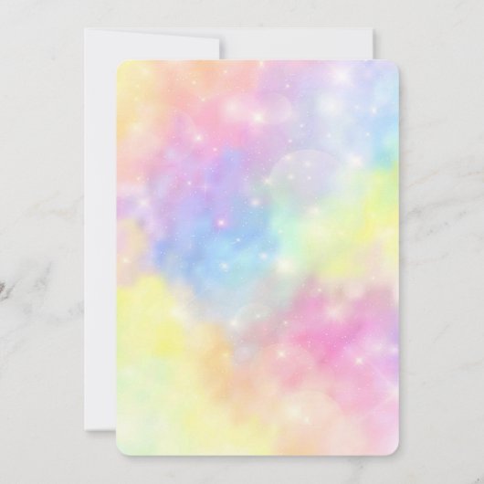 Editable Candy Birthday Einladung (Rückseite)