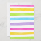 Editable Candy Birthday Einladung (Rückseite)