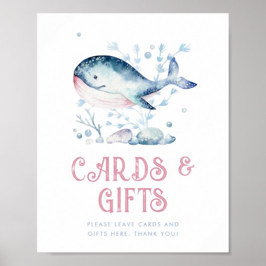 Editable Cards and Gifts Ocean Sign Poster (Vorne)