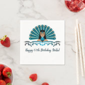 Editable Caribbean Carnival Geburtstag Serviette (Beispiel)