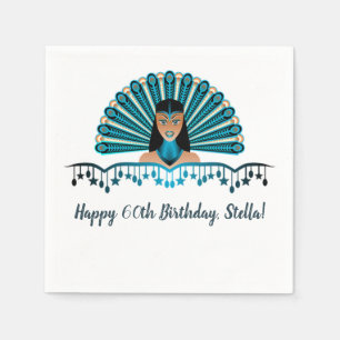 Editable Caribbean Carnival Geburtstag Serviette