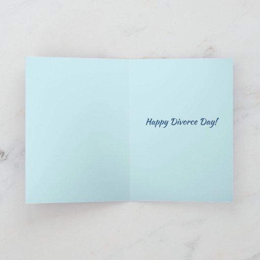 Editable Castle Happy Scheidung Day Karte (Innenseite)