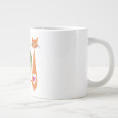 Editable Cat Liebe Herz - Benutzerdefiniertes Desi Jumbo-Tasse (Rechts)