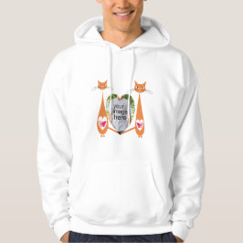 Editable Cat Liebe Herz Benutzerdefiniertes Design Hoodie