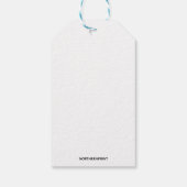 Editable Celebration Vielen Dank für Ihr Geschenk Geschenkanhänger (Rückseite)