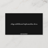 Editable Cellist Musician Business Card Visitenkarte (Rückseite)