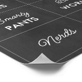 Editable Chalkboard Abschluss Candy Bar Signs Poster (Ecke)