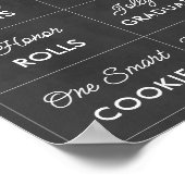 Editable Chalkboard Abschluss Candy Bar Signs Poster (Ecke)