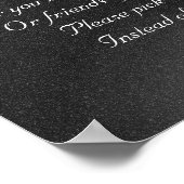 Editable Chalkboard Wedding Poster (Ecke)