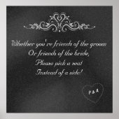 Editable Chalkboard Wedding Poster (Vorne)