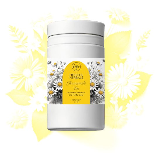 Editable Chamomile Tea Labels