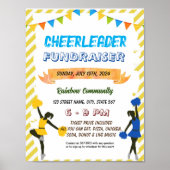 Editable Cheerleader Fundraiser Flyer Poster (Vorne)