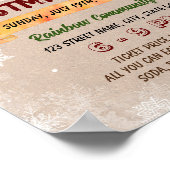 Editable Christmas Carol Gesang Flyer Poster (Ecke)