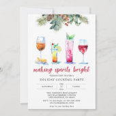 EDITABLE Christmas Cocktail Party Einladung (Vorderseite)