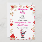 EDITABLE Christmas Party Einladung (Vorderseite)