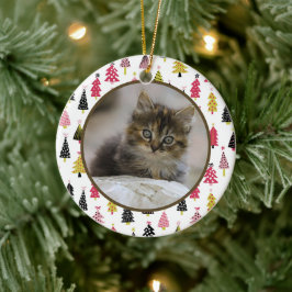 Editable Christmas Pet Photo Decoration Keramik Ornament