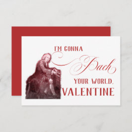 EDITABLE Classic Music mit Bach Valentine Card Einladung