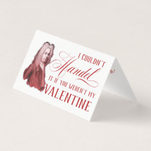 EDITABLE Classic Music mit Händel Valentine Card