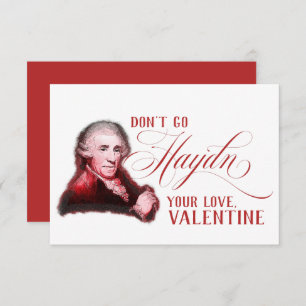 EDITABLE Classic Music mit Haydn Valentine Card Einladung