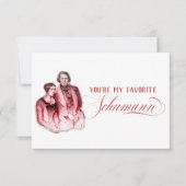EDITABLE Classic Music w/ Schumann Valentine Einladung (Vorderseite)