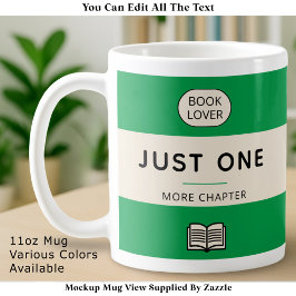 Editable Classic Retro Paperback Book Cover Green Kaffeetasse
