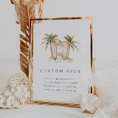 Editable Coastal Surf Baby Shooting Vorlage Poster